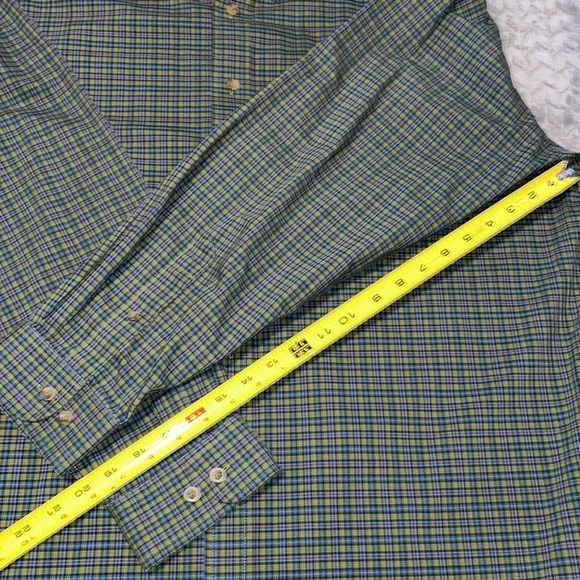 L. L. Bean Plaid Button Down Long Sleeve Shirt.  100% Cotton. ‎ Size XL. - Picture 5 of 7